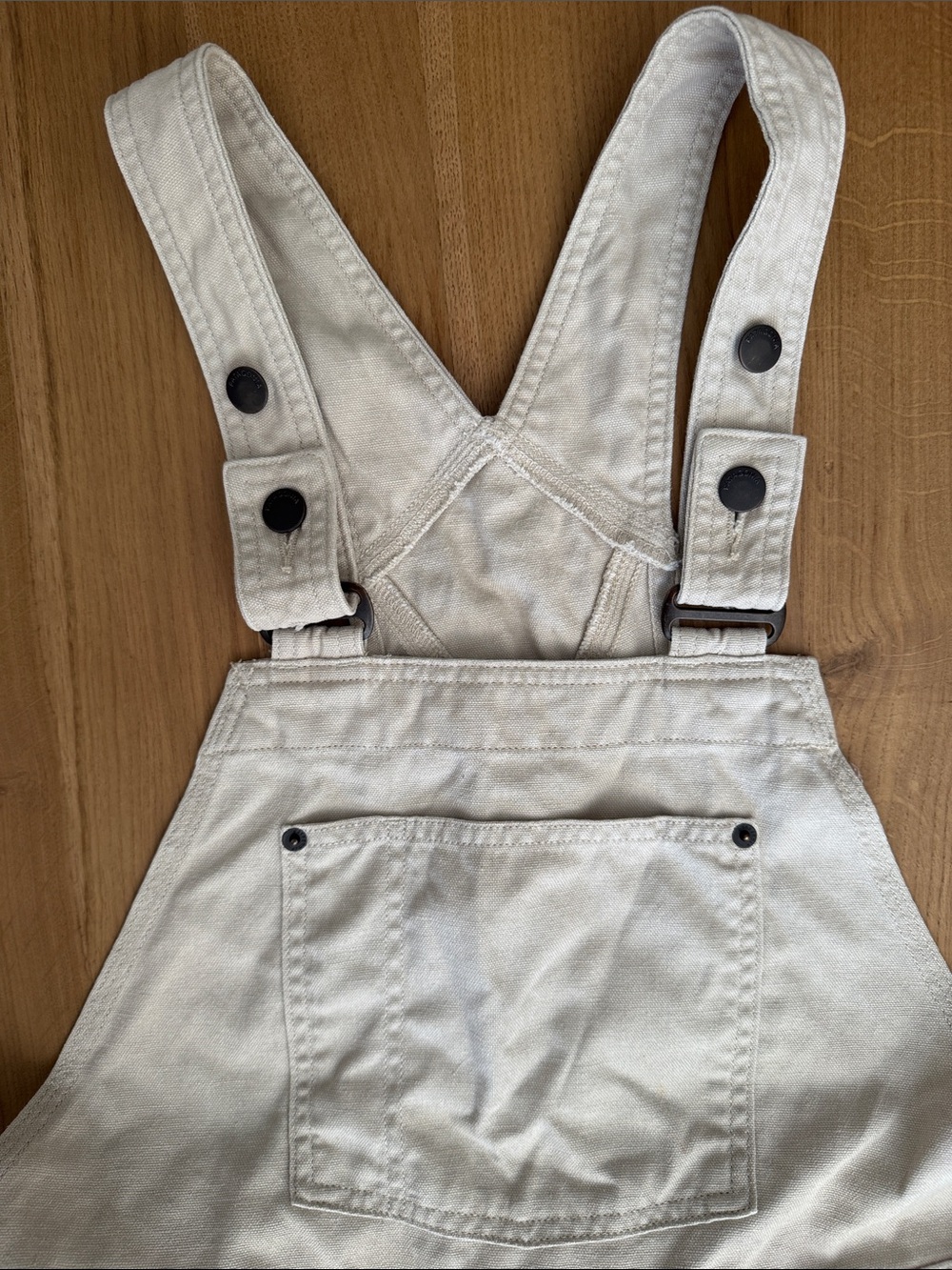 Patagonia Tan All Seasons Hemp Canvas Bib Overalls- Women's large